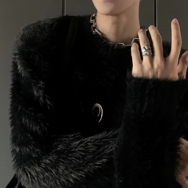 DESCENTEレディース 韓国ミンクニット ミンクタッチラグジュアリーモードニット mf2813【韓国モード