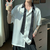 MODEFREAKの【最短即日発送】ボウタイサテンタッチシャツの画像3