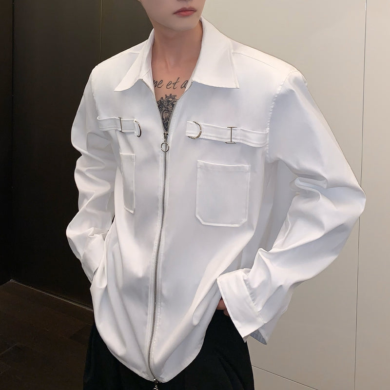 MODEFREAKのバックルモードジップアップシャツの画像6