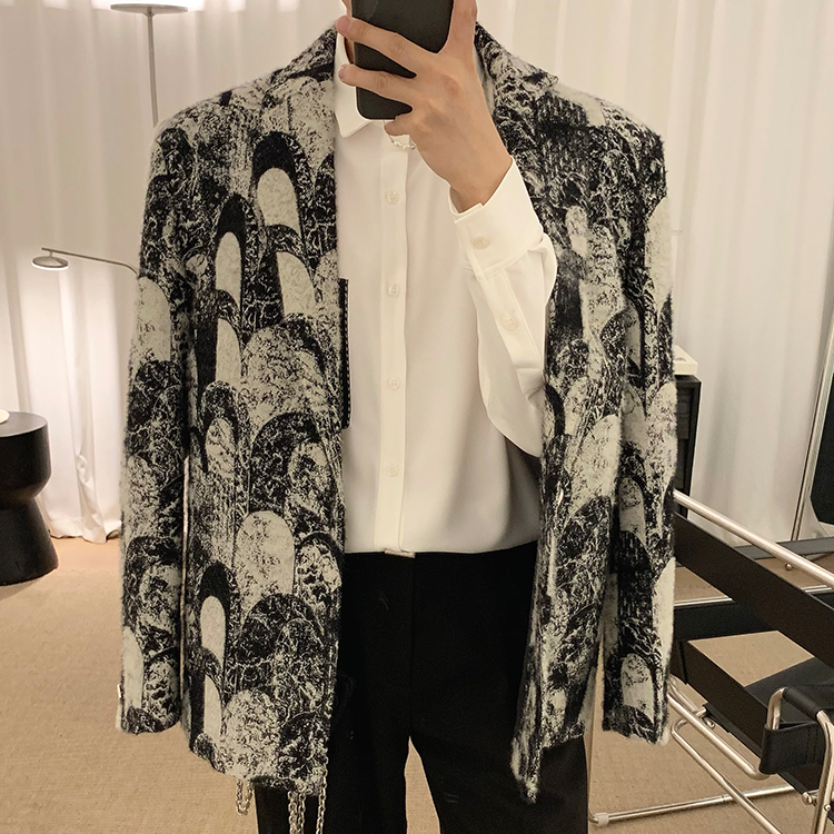 MODEFREAKのバイカラーステッチデザインシャツ mf2172の画像