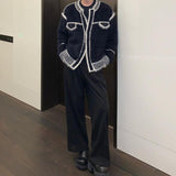 Bicolor Mohair Touch Mode Cardigan mf3124