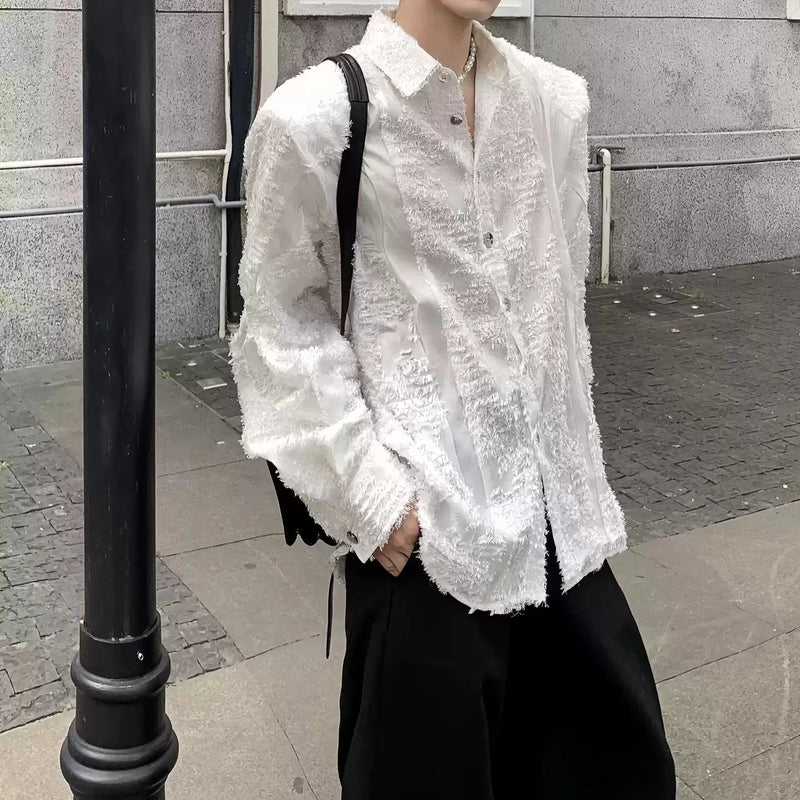 MODEFREAKのモヘアモードモノトーンシャツ mf2965の画像