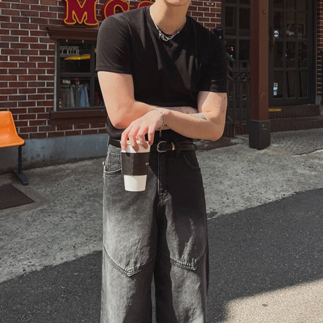 MODEFREAKのコリアンモードシルエットTシャツ mf3434の画像