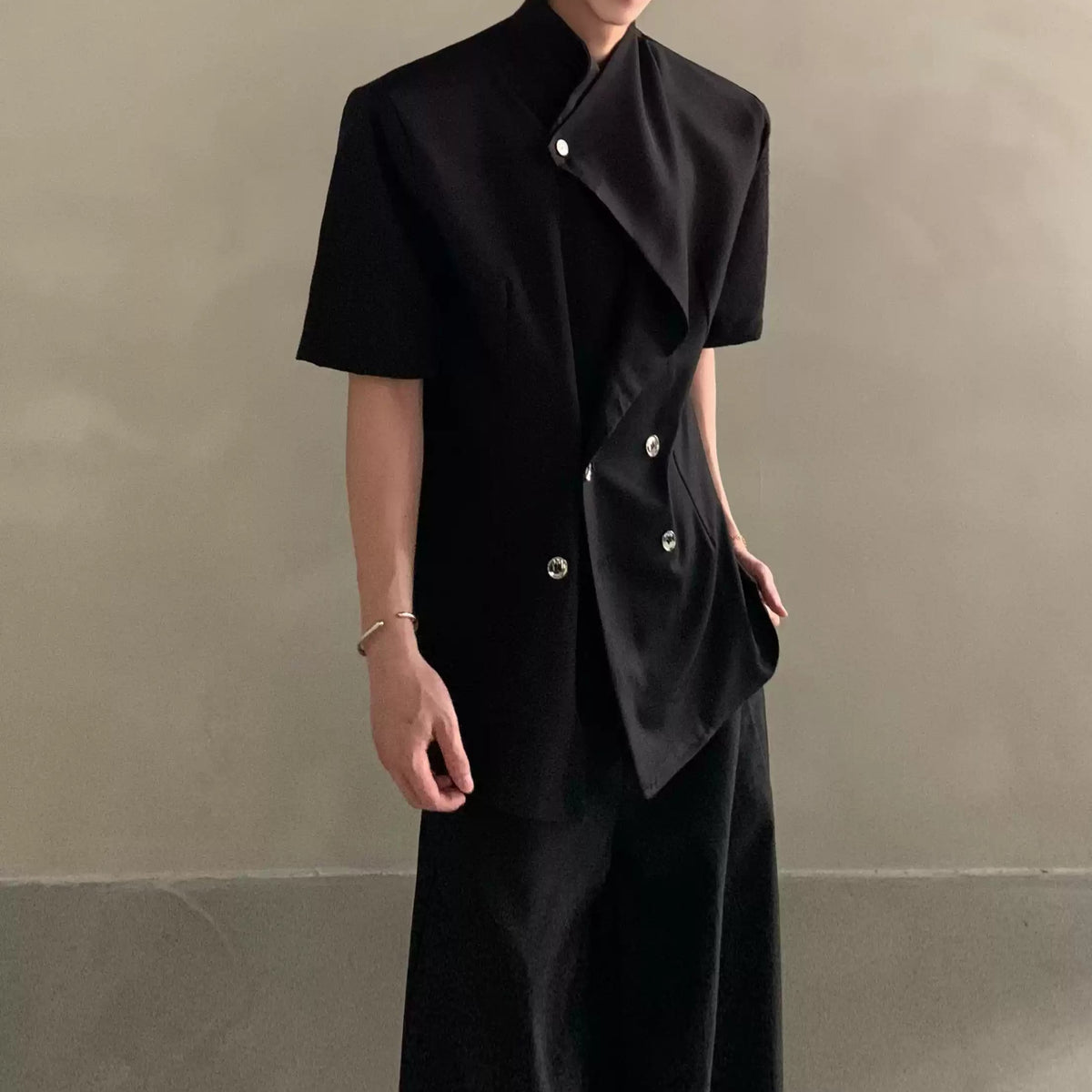 MODEFREAKのアシンメトリー2wayモードジャケット mf3475の画像