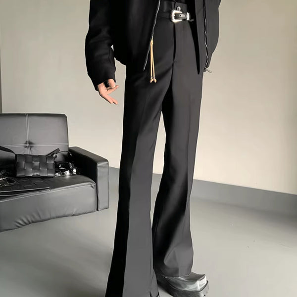 MODEFREAKのサイドスリットマイクロフレアパンツ mf2386の画像1