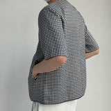 MODEFREAKのチェッククラシックトップスの画像3
