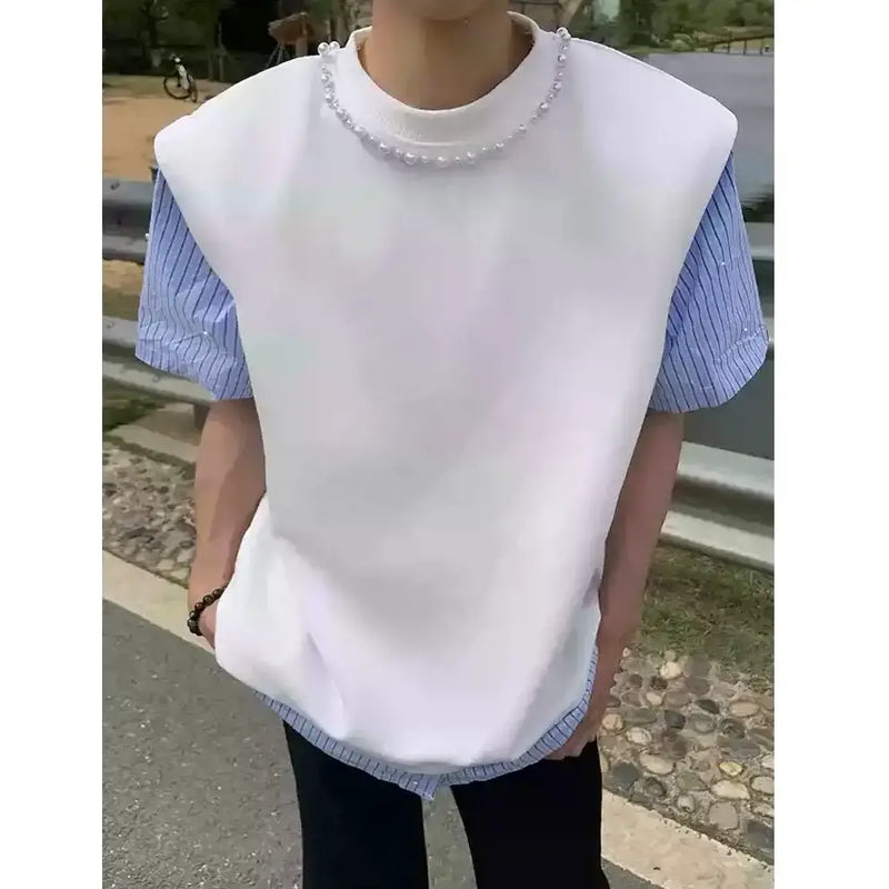 MODEFREAKの【5.23新作】ツーピースシャツデザイントップス mf3361の画像