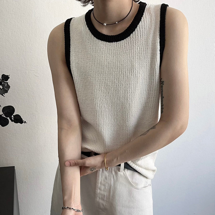 me バーガンディ ノースリーブ トップス AZUL BY MOUSSY | C/Tシャーベットノースリーブトップス (タンク