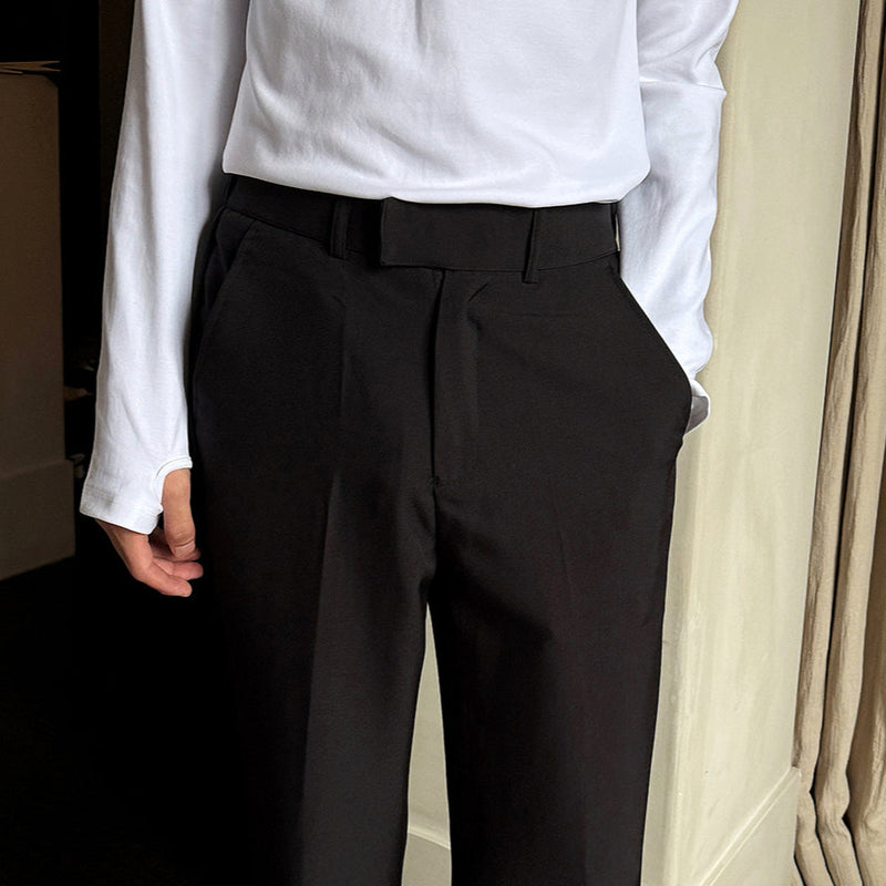 MODEFREAKのハイウエストクラシカルモードスラックス mf3515の画像
