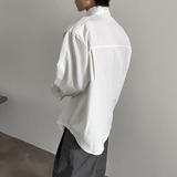 비대칭 컬러 모드 셔츠 mf2826
