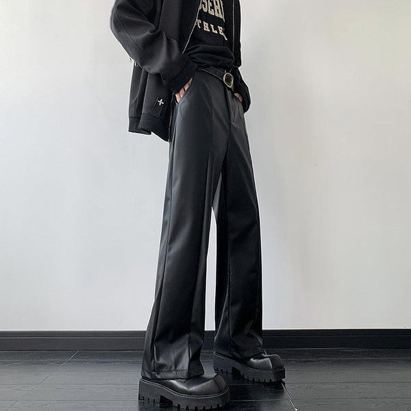 MODEFREAKのストレートレザーパンツ mf2362の画像