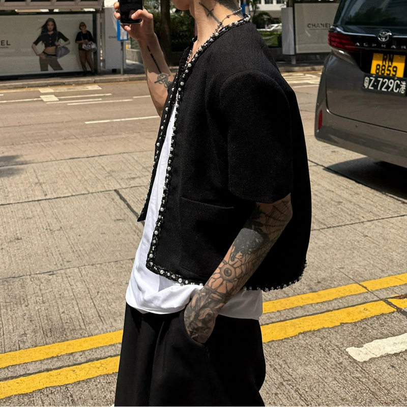 MODEFREAKのパールショートモードジャケット mf3355の画像