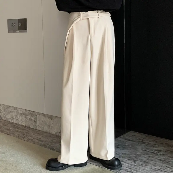 MODEFREAKのベルトデザインコリアンワイドパンツ mf2456の画像1