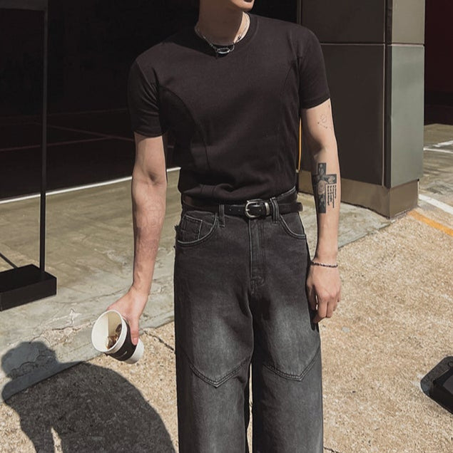 MODEFREAKのコリアンモードシルエットTシャツ mf3434の画像
