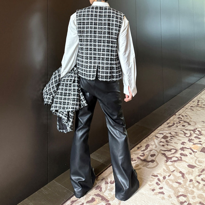 soldout Tweed vest jacket set mf3020