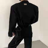 MODEFREAKのモードシルエットシルバーボタンシャツ mf3223の画像