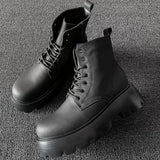 マットレザー厚底ブーツ mf3173