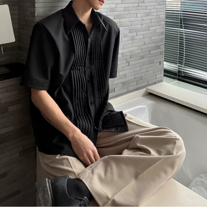MODEFREAKのモードクラシカルデザインシャツ mf3277の画像