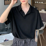 MODEFREAKのワッフルタッチポロシャツの画像1