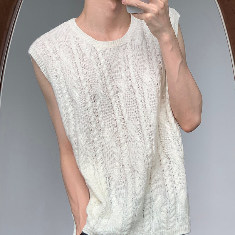MODEFREAKのニットノースリーブトップスの画像4