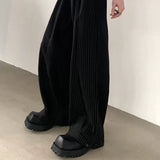 MODEFREAKのストライプワイドスラックス mf3357の画像