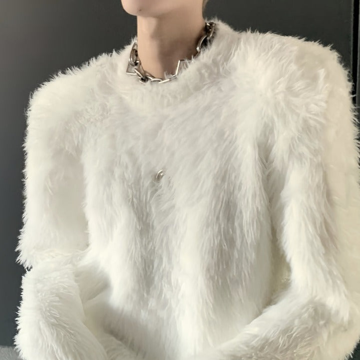 MODEFREAKのミンクタッチラグジュアリーモードニット mf2813の画像