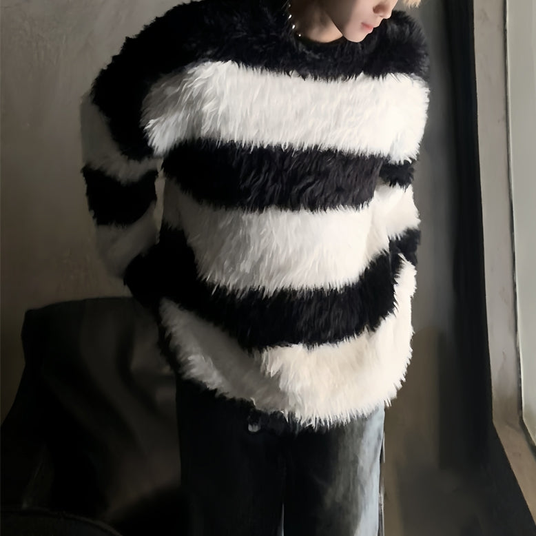 MODEFREAKのミンクボーダーニット mf2289の画像
