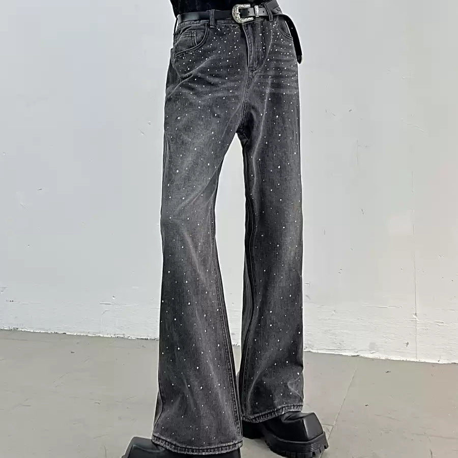 ウォッシュド クリスタル デニム 韓国 モード パンツ 春 cr8671 O1CN01OyWSKs2EdLGNXBOBm__40746