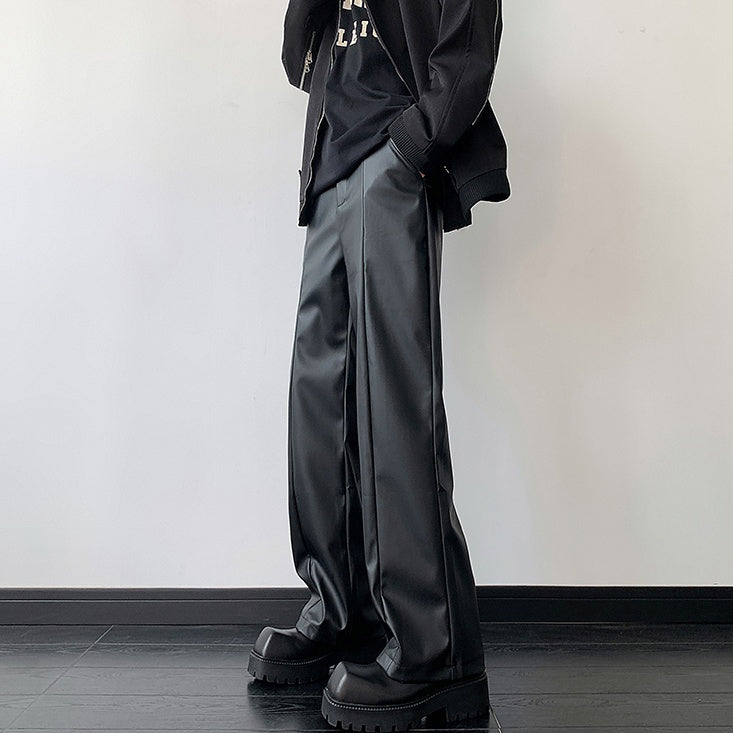 MODEFREAKのストレートレザーパンツ mf2362の画像