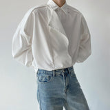 MODEFREAKの【最短即日発送】2wayクラシックデザインモノトーンシャツ mf1873の画像