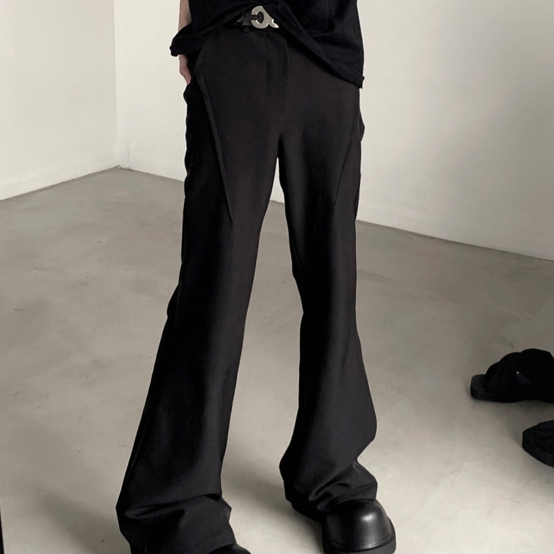 MODEFREAKのスラントプレスフレアパンツ mf2171の画像1