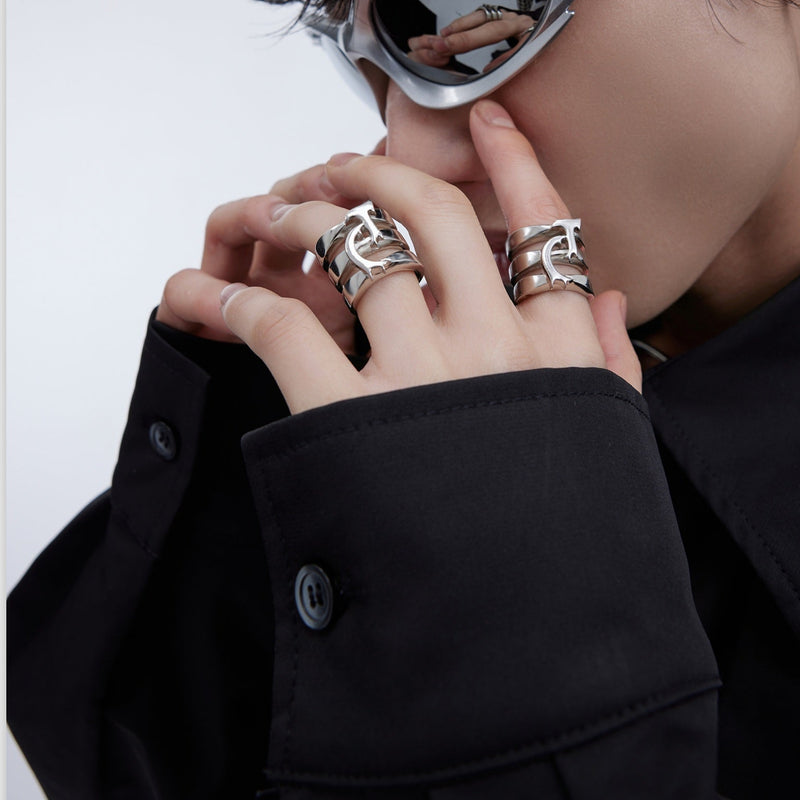 MODEFREAKのシルバーアイコンモードリング mf3348の画像