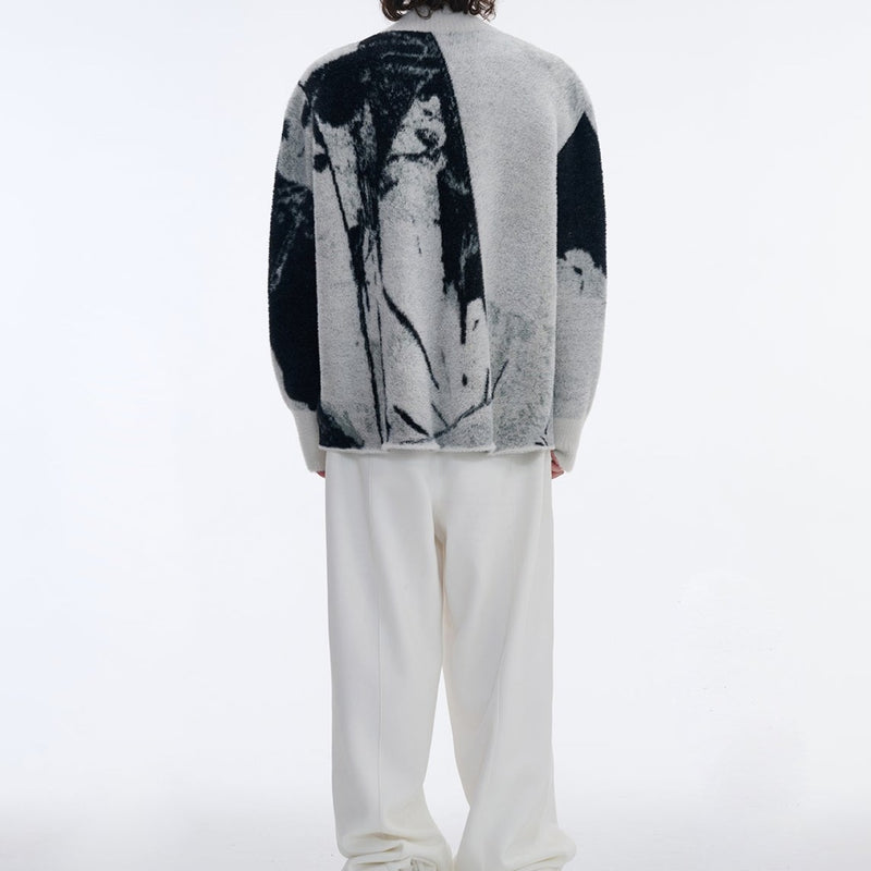 MODEFREAKのダブルジップアシンメトリーニットカーディガン mf2554の画像9