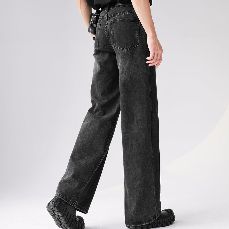 MODEFREAKのドレープコリアンモードデニムパンツ mf2675の画像