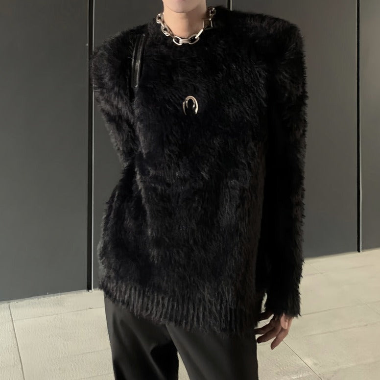 MODEFREAKのミンクタッチラグジュアリーモードニット mf2813の画像