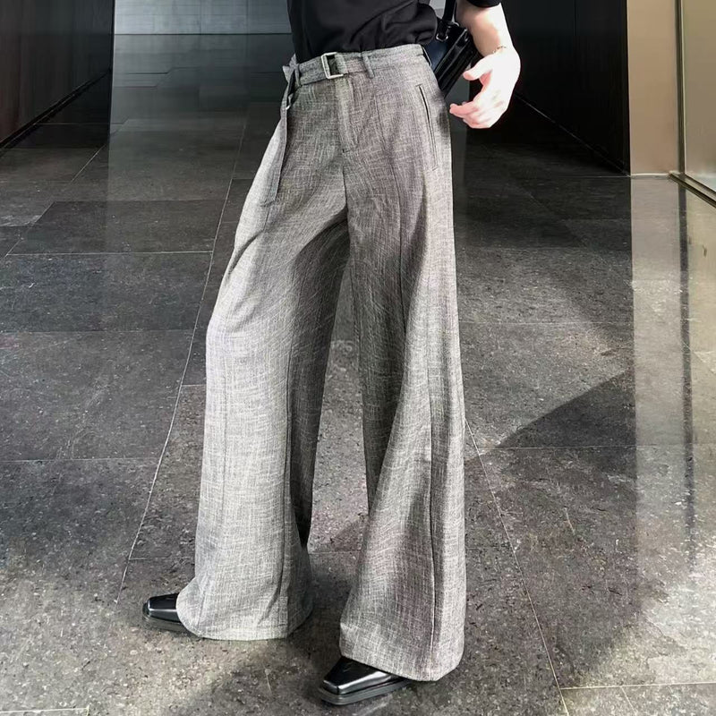 MODEFREAKの【8.20新作】ベルトデザインハイウエストスラックス mf3452の画像