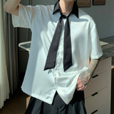 MODEFREAKの【最短即日発送】ボウタイサテンタッチシャツの画像8