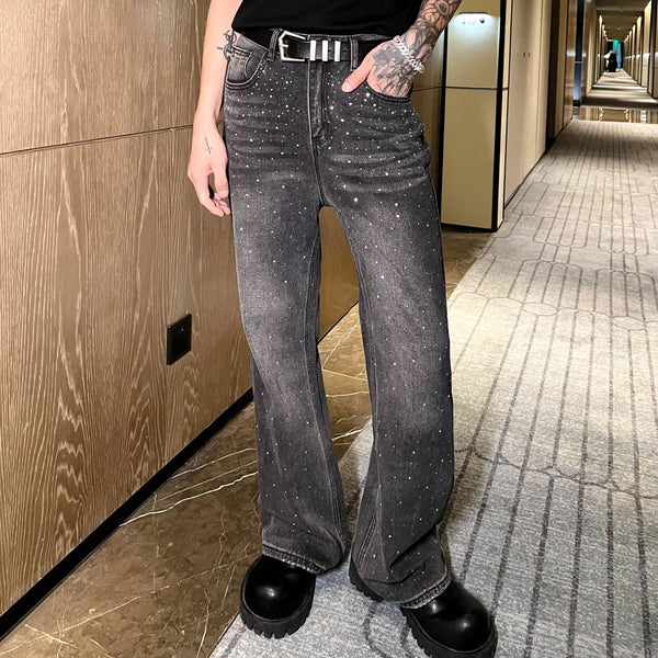 MODEFREAKのクリスタルウォッシュドデニムパンツ mf2655の画像1