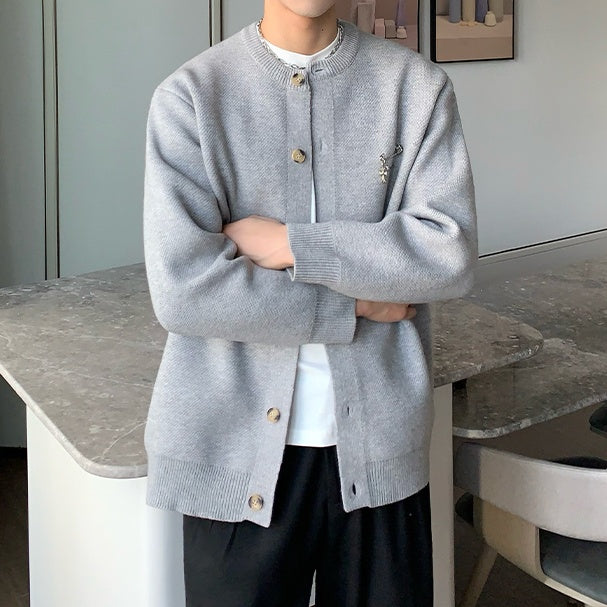 MODEFREAKのピンデザインクラシカルカーディガン mf3049の画像