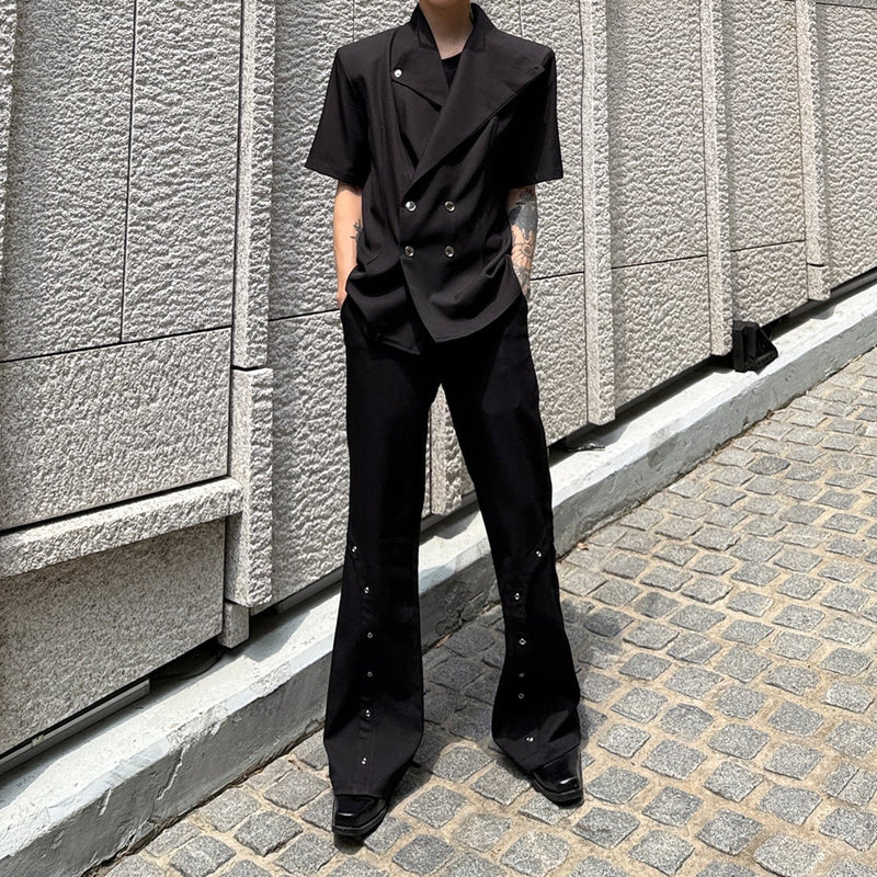 MODEFREAKのホイールデザインフレアパンツ mf3403の画像