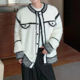 Bicolor Mohair Touch Mode Cardigan mf3124