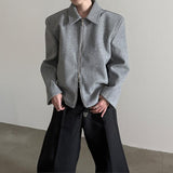 MODEFREAKのジップアップウールショートジャケット mf3005の画像