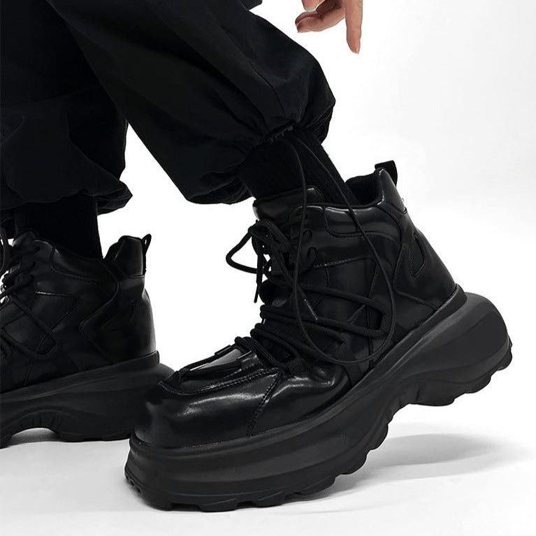 MODEFREAKの厚底レザースニーカー mf2604の画像