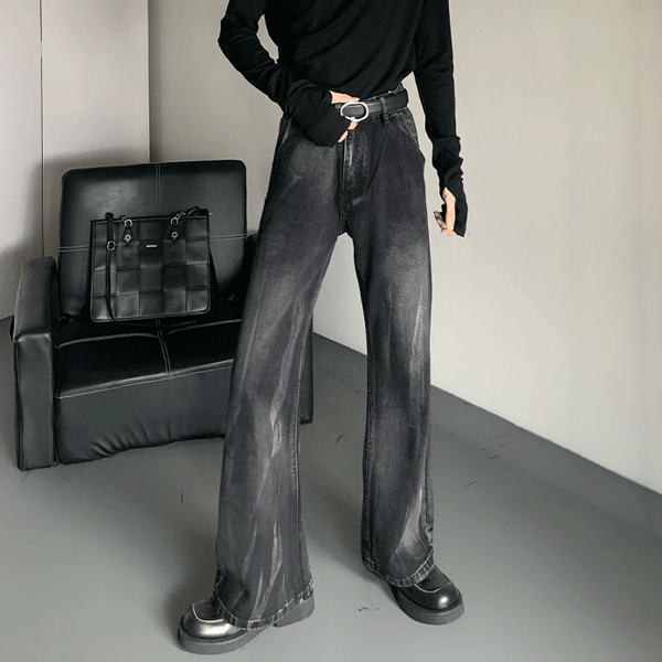 MODEFREAKのヴィンテージウォッシュドデニムパンツ mf3070の画像