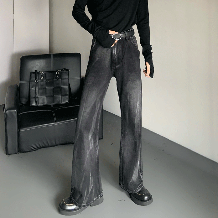 MODEFREAKのヴィンテージウォッシュドデニムパンツ mf3070の画像