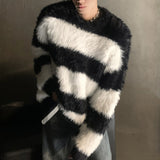MODEFREAKのミンクボーダーニット mf2289の画像