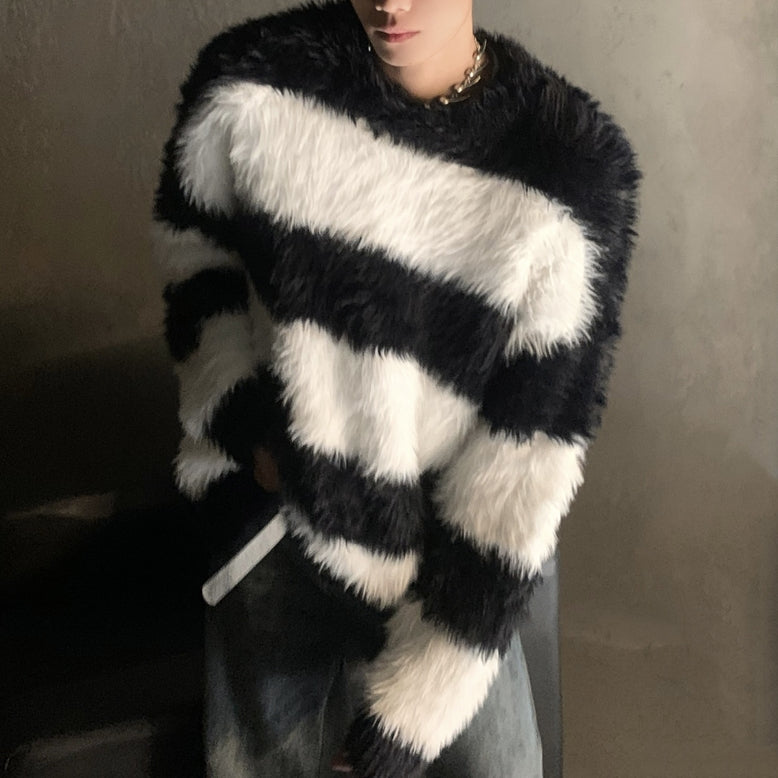 MODEFREAKのミンクボーダーニット mf2289の画像