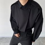 MODEFREAKの【最短即日発送】2wayクラシックデザインモノトーンシャツ mf1873の画像