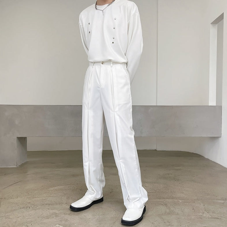MODEFREAKのセンタープリーツラインパンツ mf2546の画像9
