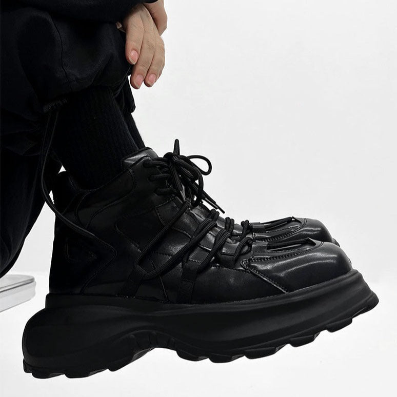 MODEFREAKの厚底レザースニーカー mf2604の画像